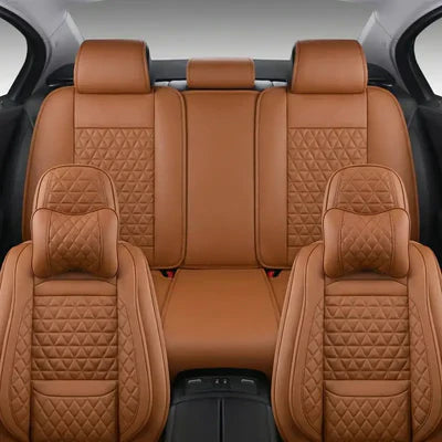 SCS™ Premium Nappa Leather Seat Covers | Custom Fit for Cars, SUVs & Trucks